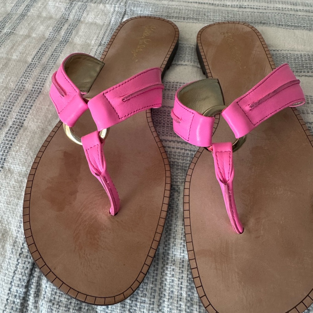 Lilly Pulitzer Vibrant Pink Sandals
